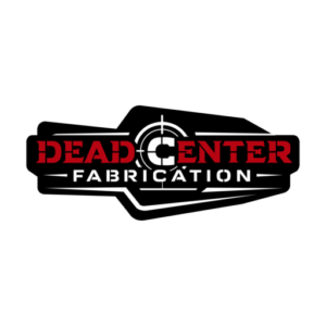 dead center fab red black white logo transparent backround