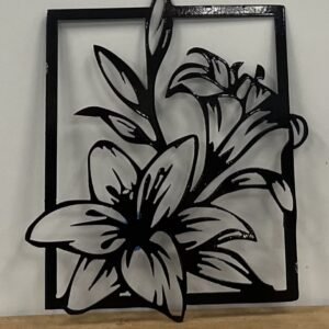 Metal Lily Wall Art