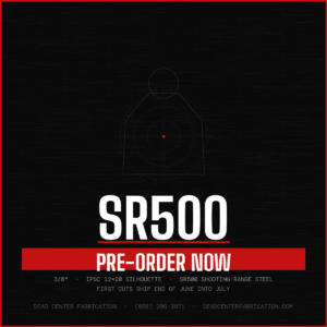 3/8" sr500 ipsc silhouette target — pre order