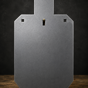 Bare SR500 IPSC steel shooting target made by Dead Center Fabrication
