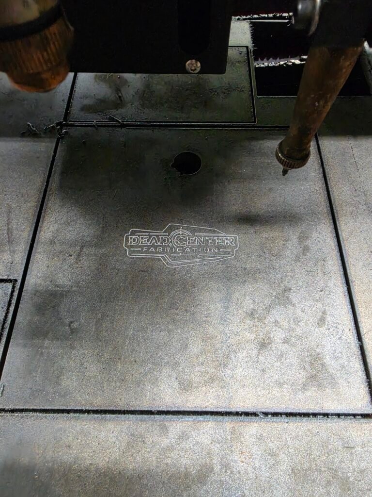 Steel shooting targets being manufactured at Dead Center Fabrication in Kentucky