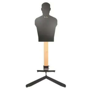 Challenge Targets full-size human silhouette rifle target with static stand